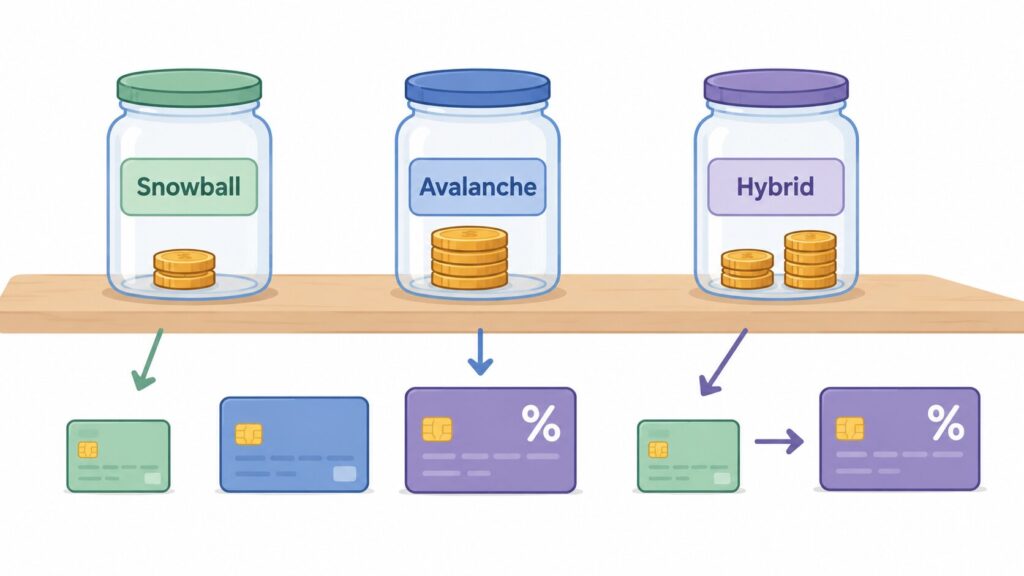 Snowball, Avalanche, and Hybrid Debt Strategies